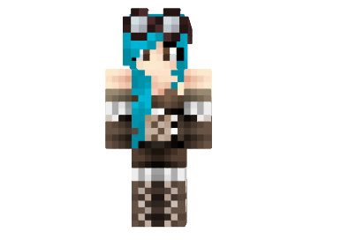 Teal Steampunk Skin 9minecraft Net