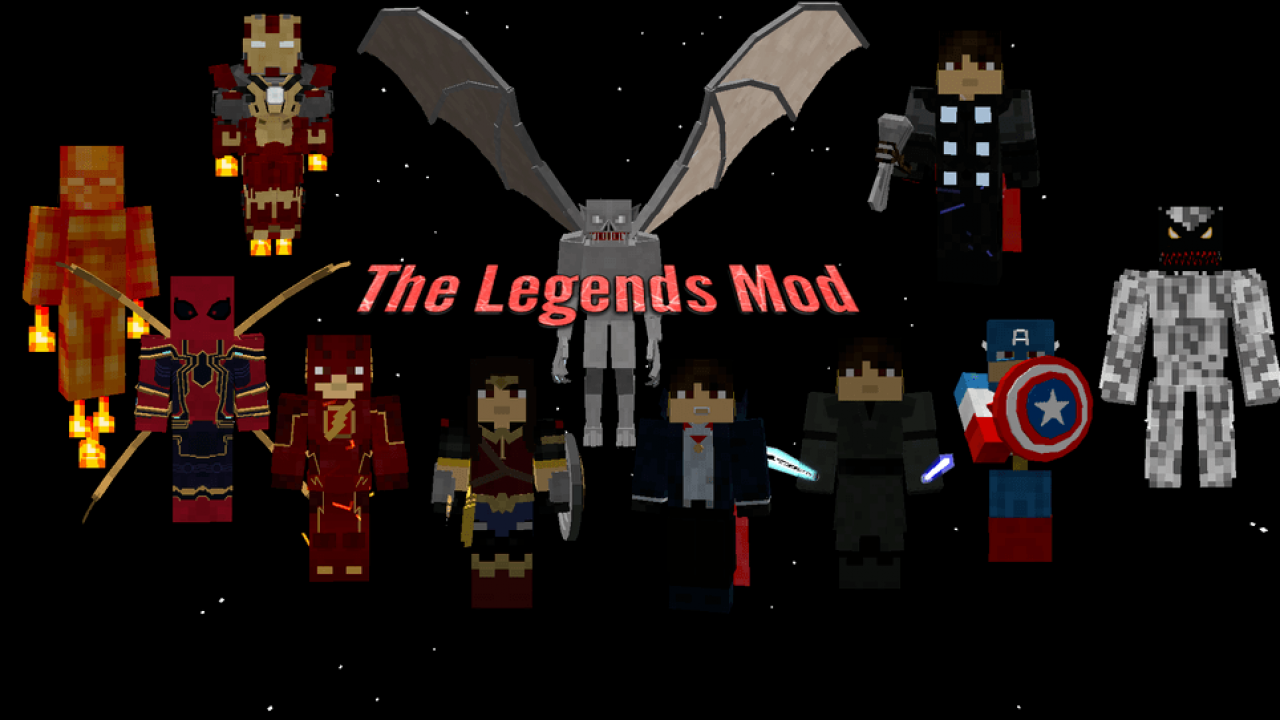 The Legends Mod 1.7.10 (Superheroes Unlimited, Kaiju, Horror, Star.