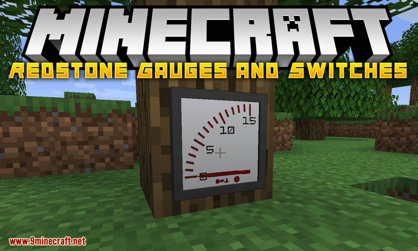Redstone Gauges And Switches Mod 1 16 3 1 15 2 Stylish Buttons Levers 9minecraft Net