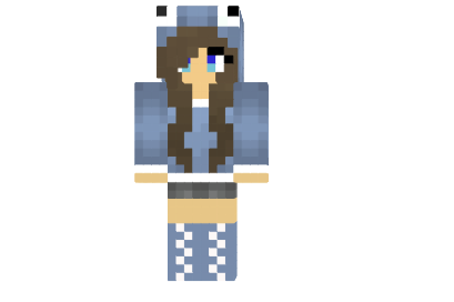 Cute Cookie Monster Girl Skin - 9Minecraft.Net