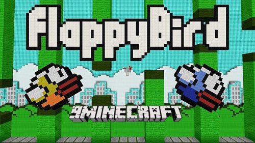 Flappy Bird Map 1.17.1 for Minecraft 