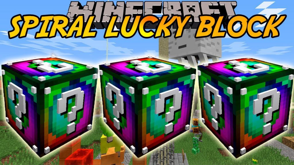 Lucky Block Spiral Mod 1.8, 1.7.10, 1.7.2