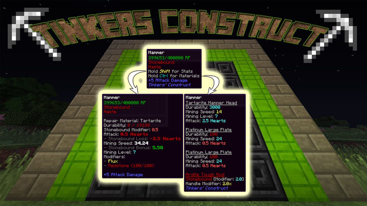 Tic Tooltips Mod 1 7 10 Tooltips To Tinkers Construct Tools 9minecraft Net