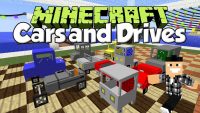 Cars and Drives Mod 1.7.10 (Cartoon Cars, Roads, Highways) - 9Minecraft.Net