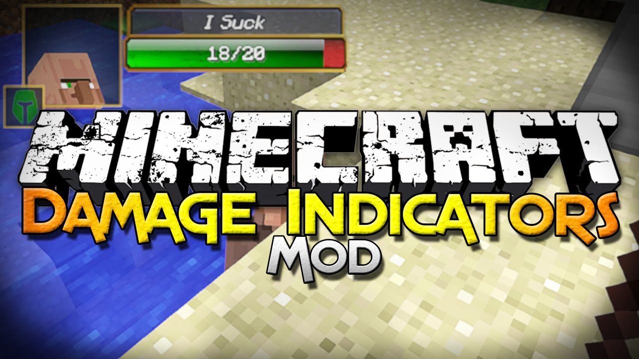 Damage Indicators Mod (1.12.2, 1.7.10) - Health Bars For Mobs.