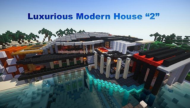 Modern mansion map minecraft 1.12.2 - professorgar