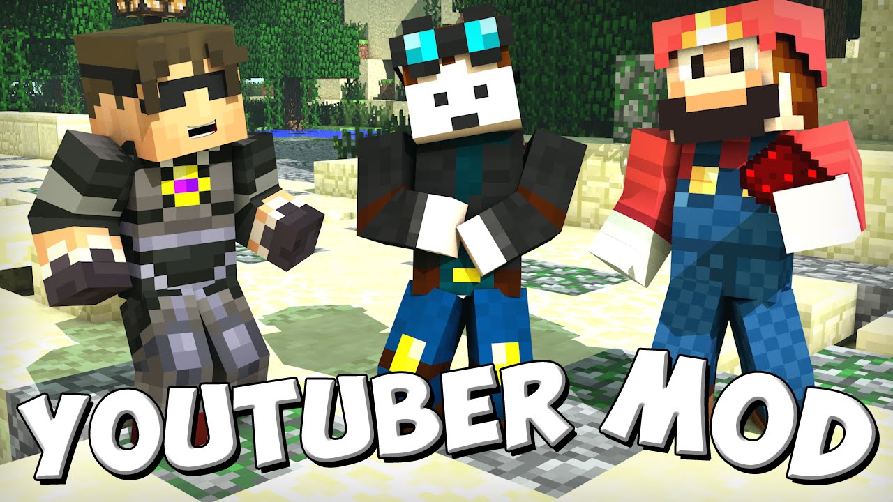 Youtubers Mod 1 11 2 1 10 2 Every Minecraft Youtuber 9minecraft Net