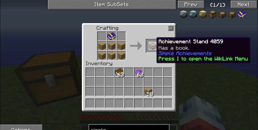 Simple Achievements Mod Crafting Recipes 4