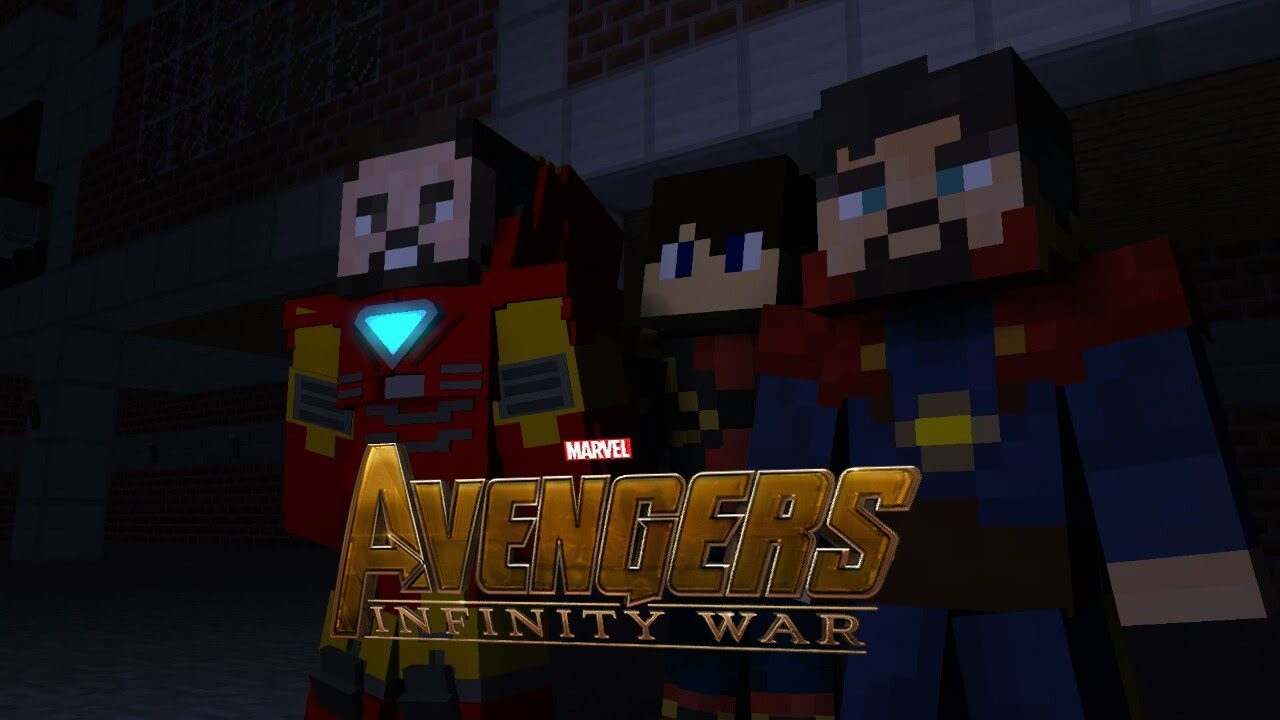 Avengers Infinity War Characters In Minecraft (Legends Mod) 