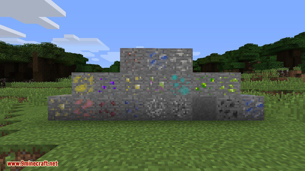 Earth Stones Mod 1.12.2 (A Lot of Real Ores) - 9Minecraft.Net