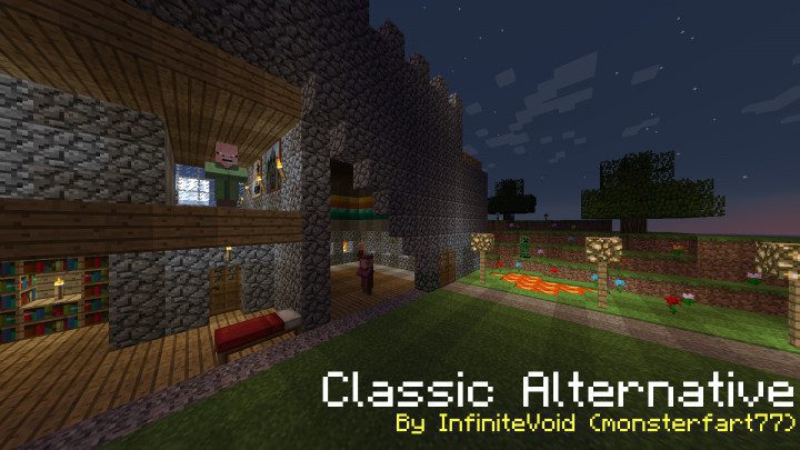 This Minecraft texture pack make your game look like the old alpha and beta  versions of the game. Link:  classic-alternative/ : r/Minecraft