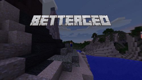 A comparison between original Minecraft and BetterGeo world generation.