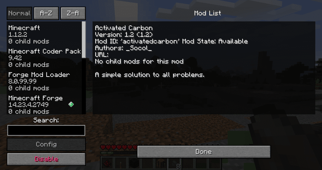 Activated Carbon mod for minecraft 09