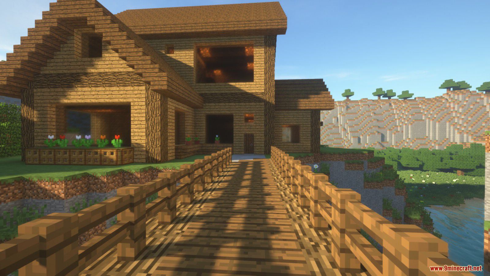 Big wooden house Minecraft Map