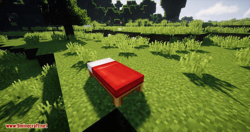 Inverted Bed mod for minecraft 01