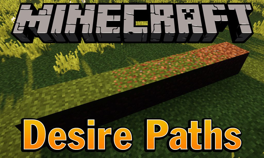 Desire Paths mod for minecraft logo