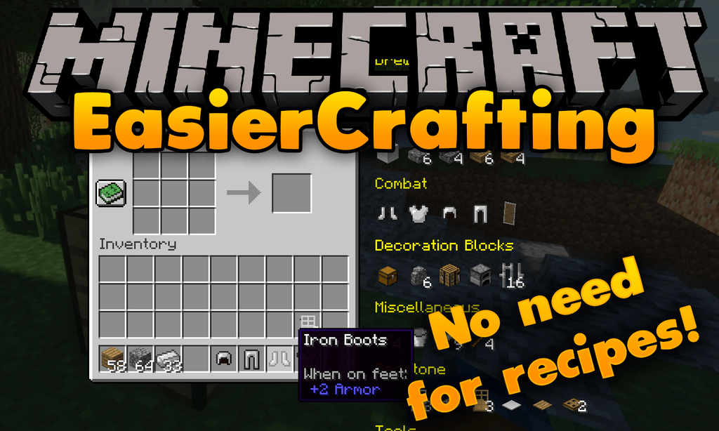 Easier Crafting Mod 1 19 1 1 18 2 Craft With Only One Click 9minecraft Net