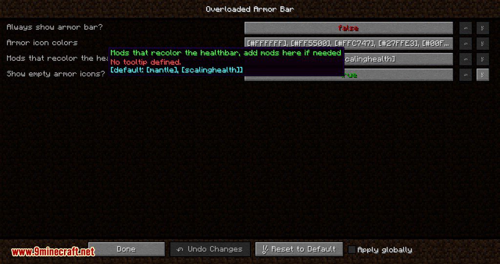 Overloaded Armor Bar Mod for Minecraft 1.19.2, 1.18.2 and 1.16.5