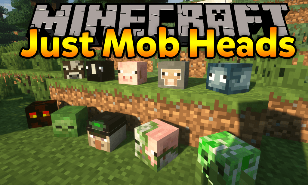 Just Mob Heads Mod 1 16 3 1 15 2 Mobs Drop Their Head On Death Lurkit