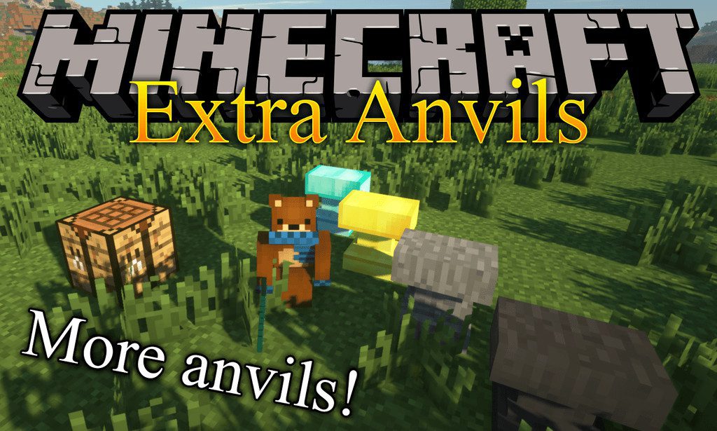 Minecraft mod r makes anvils bouncy and explosive