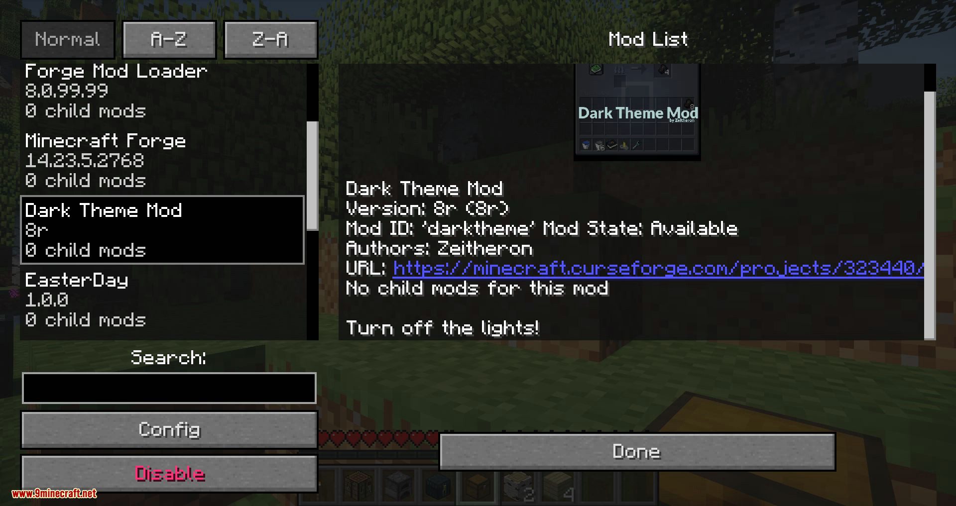 Dark Theme Mod for minecraft 10