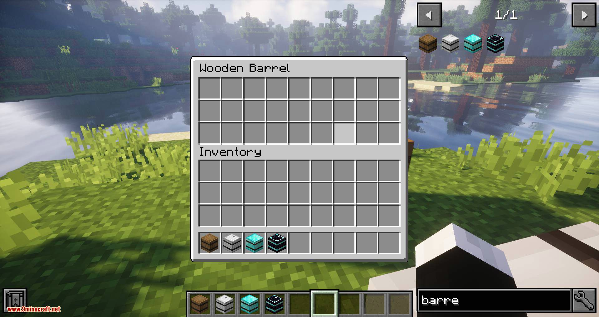 Diamond Barrels mod for minecraft 02