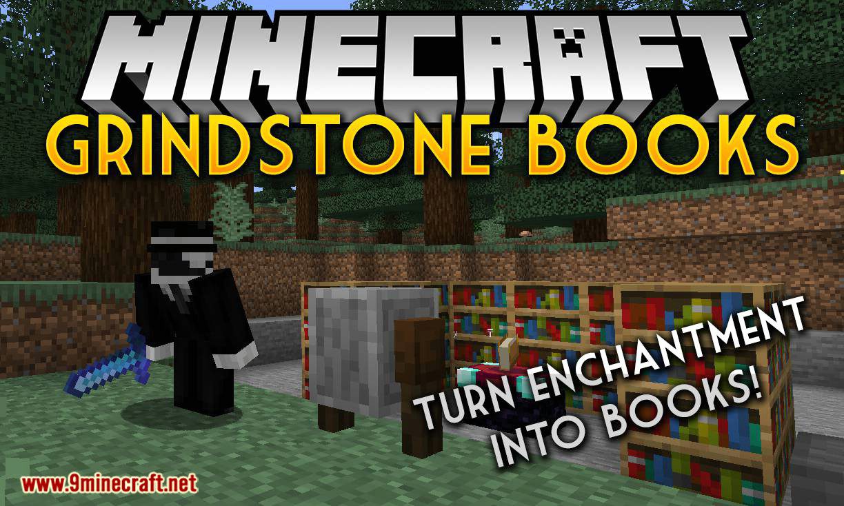 Grindstone Books mod for minecraft logo
