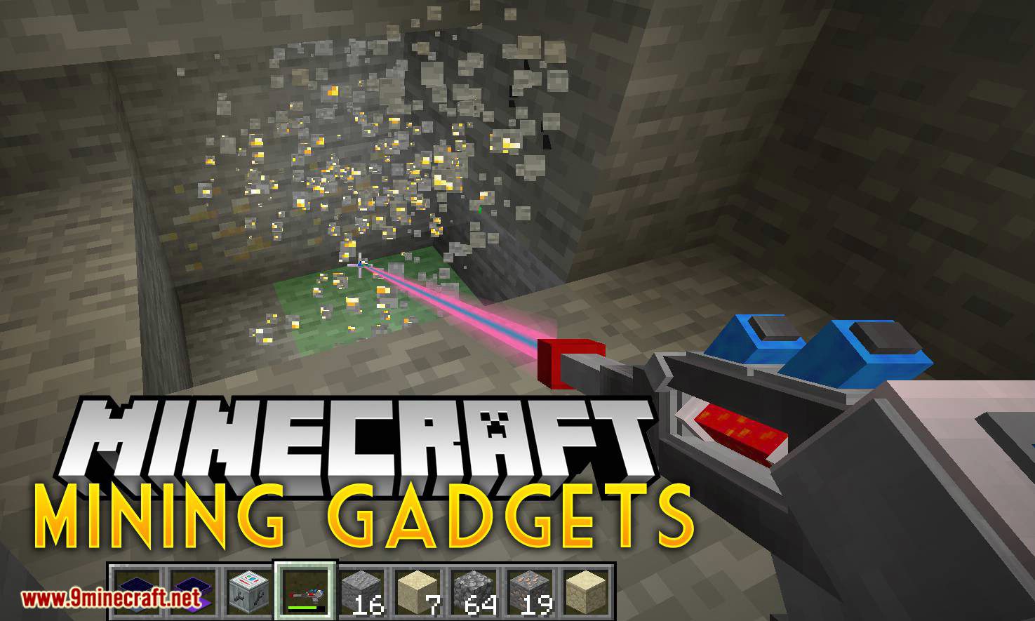Mining Gadgets Mod (1.20.4, 1.19.4) - Because Mining with Lasers is Cool 