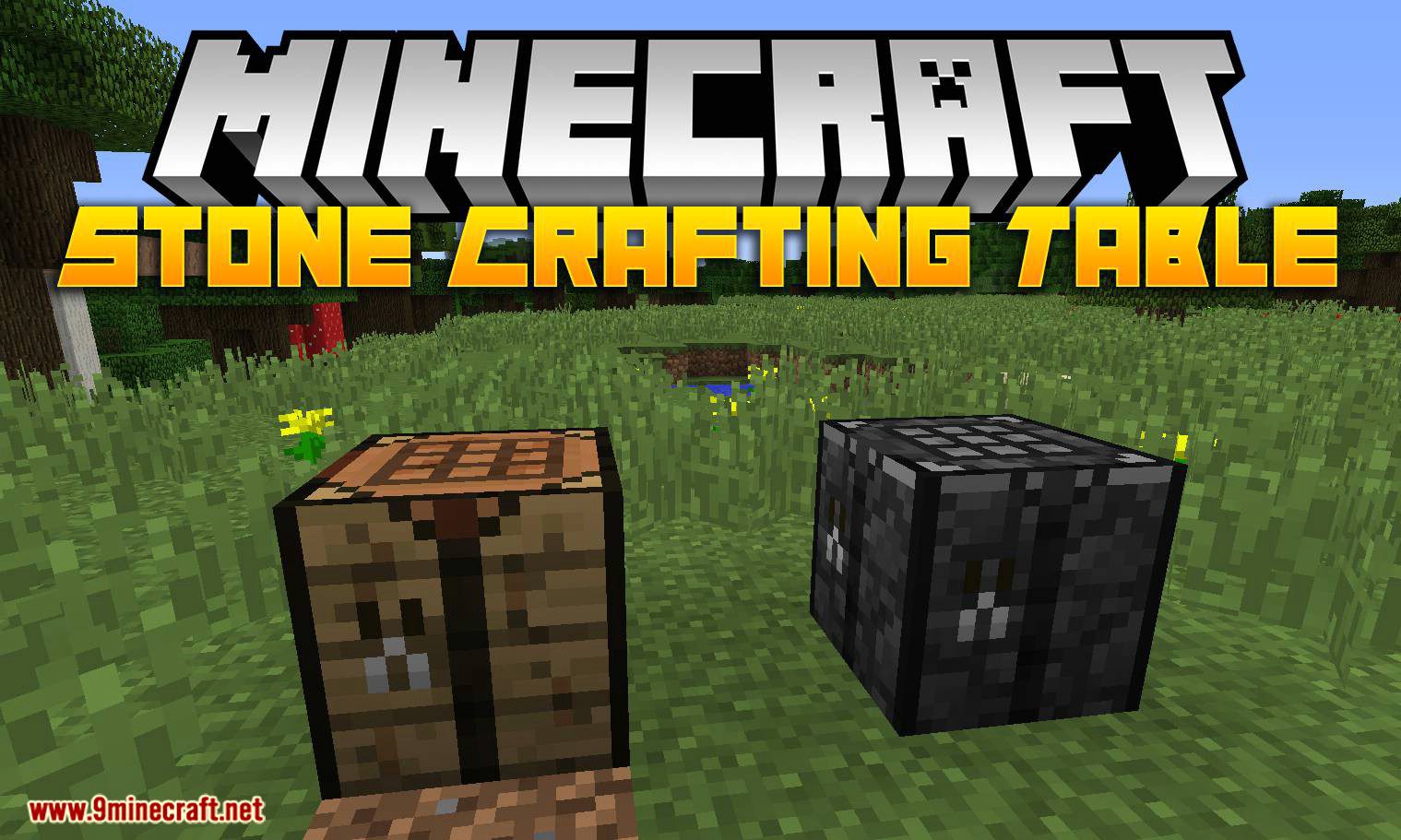 Stone Crafting Table Mod 1 14 4 1 12 2 Stone Version Of The Vanilla Crafting Table 9minecraft Net