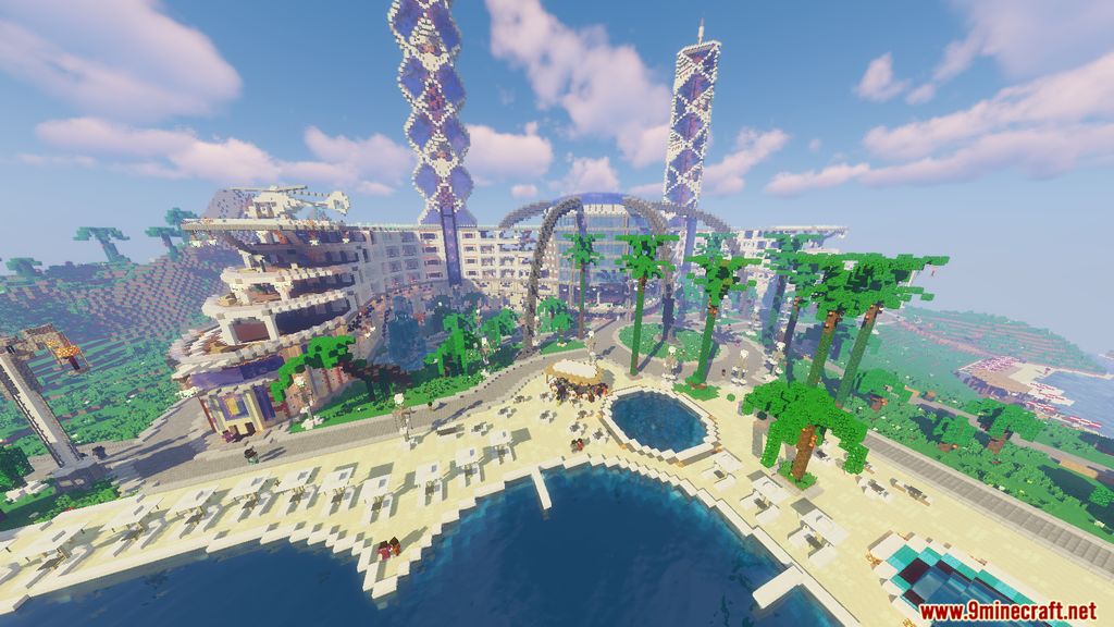 steven universe map of beach city minecraft