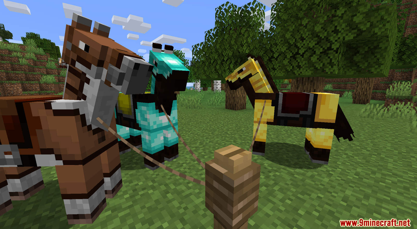 minecraft how to make a horse armor
