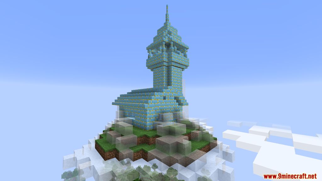 minecraft floating wizard tower