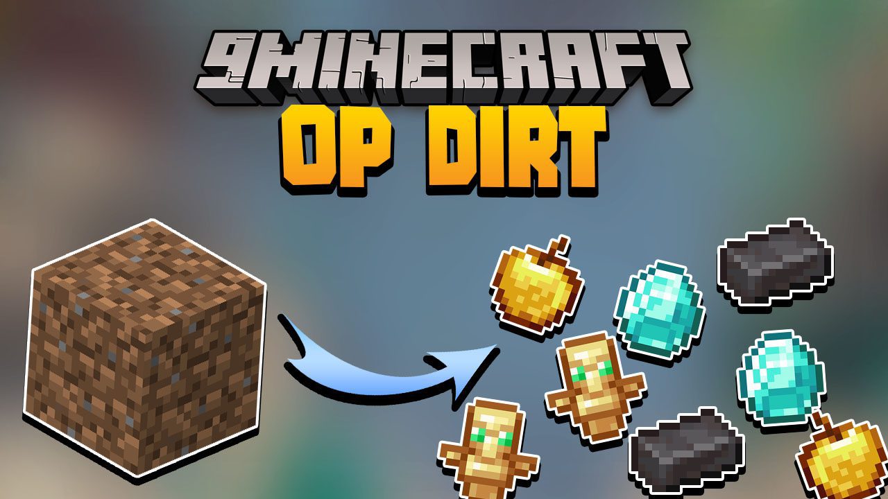 Minecraft But Dirt Drops OP Loot Data Pack (1.19.3, 1.18.2) 