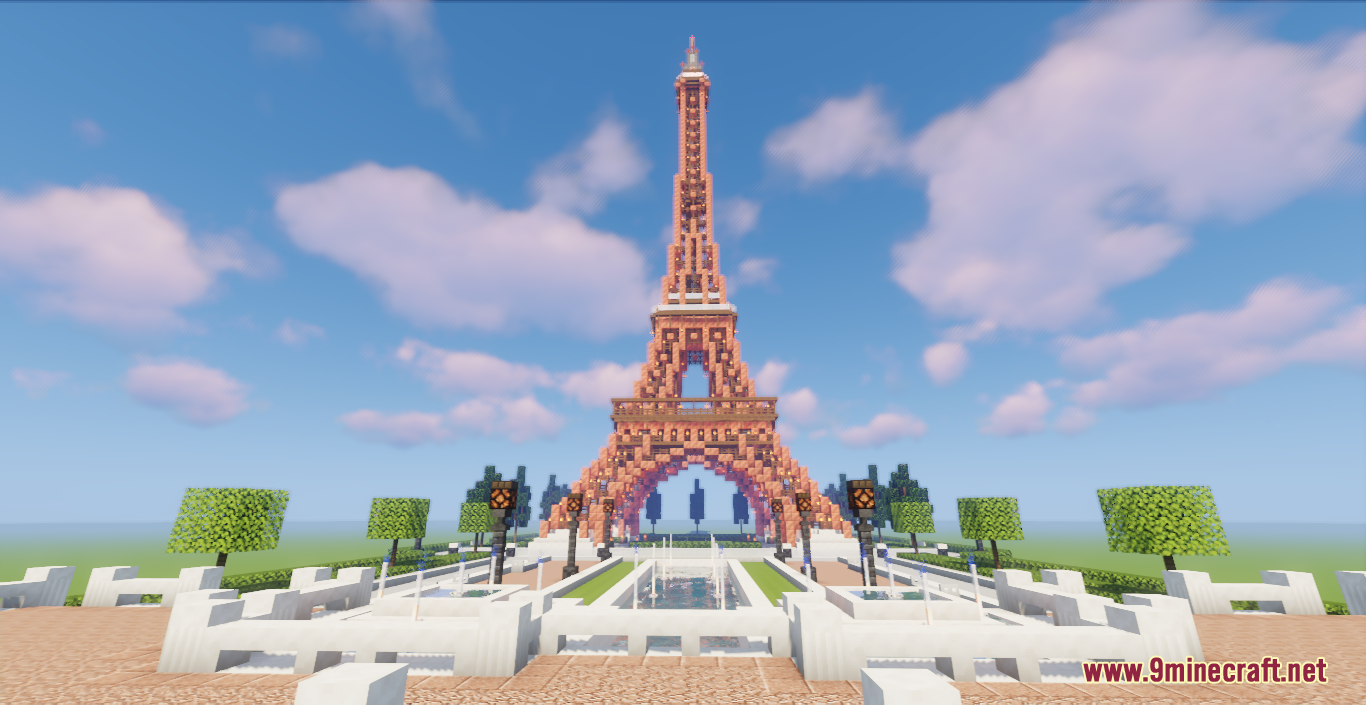 Eiffel Tower Map (1.19.2, 1.18.2) - Amazing Eiffel Tower Recreation ...