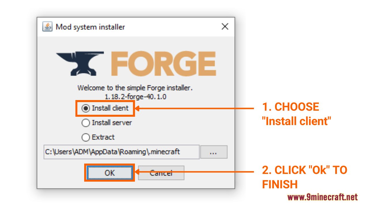 minecraft forge 1.14.4 installer