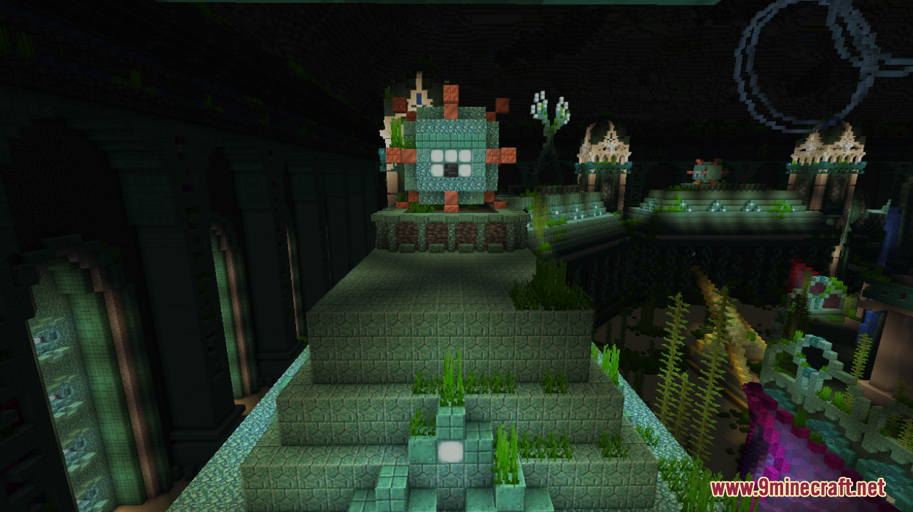 Ocean Monument Transformation Map 1 19 1 1 18 2 A Better Version Of The Famous Monument 9minecraft Net