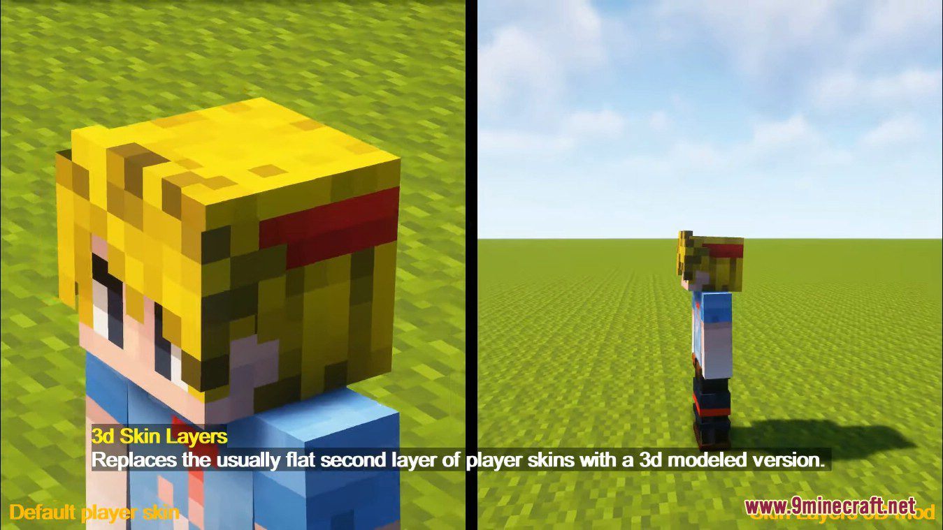 3D Skin Layers - Minecraft Mod