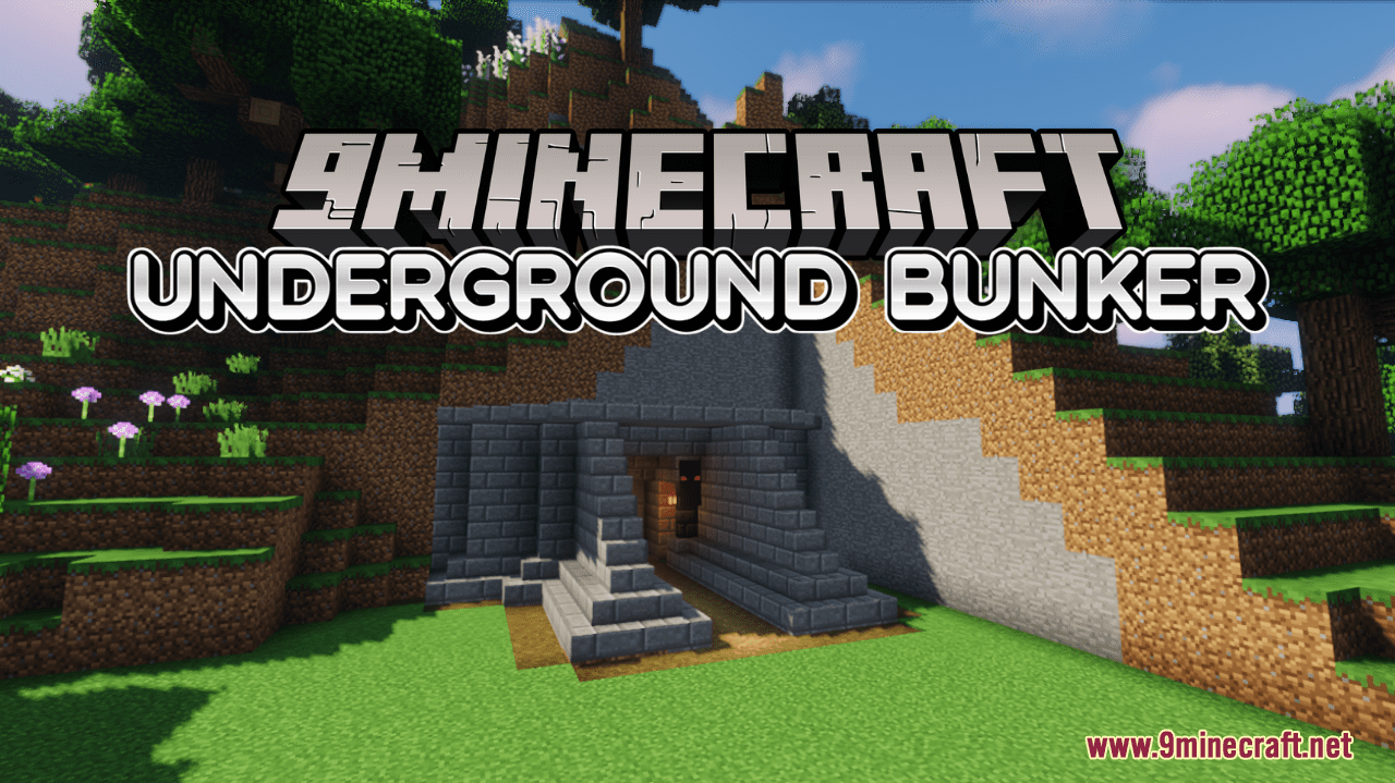 Underground Bunker [+150 rooms] Minecraft Map
