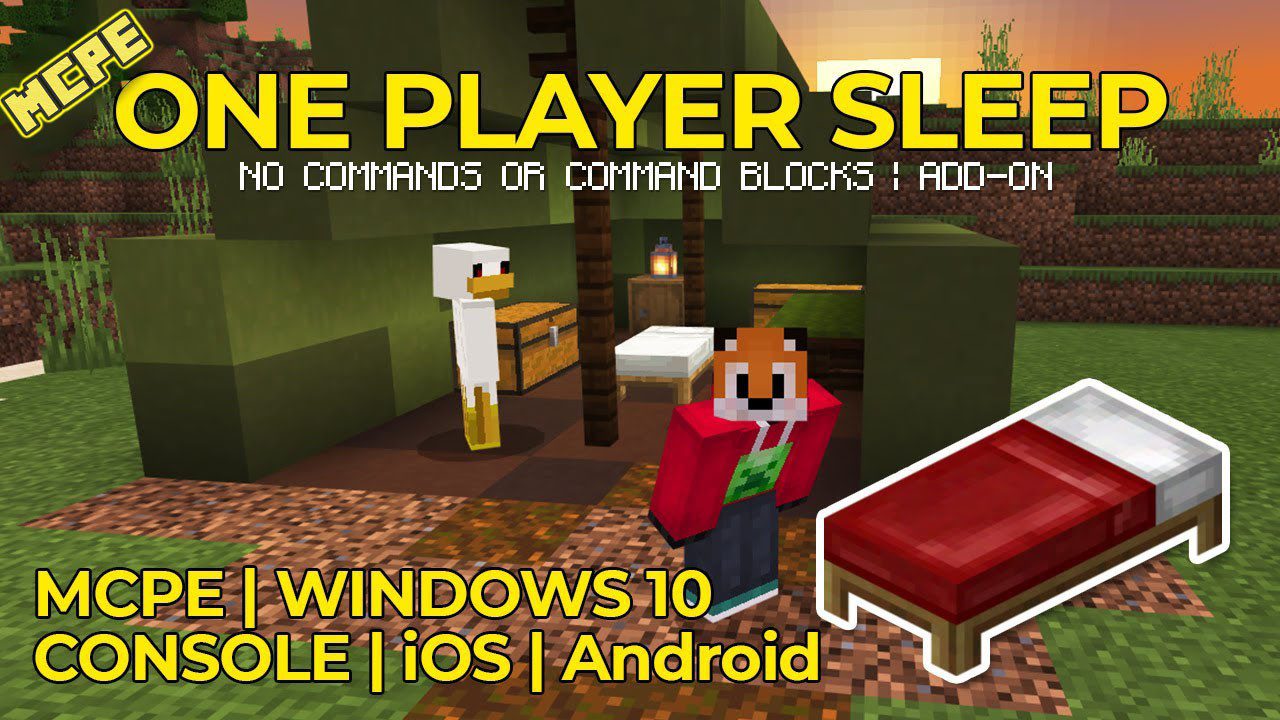 One Player Sleep Addon (1.19, 1.18) for MCPE/Bedrock Edition -  9Minecraft.Net