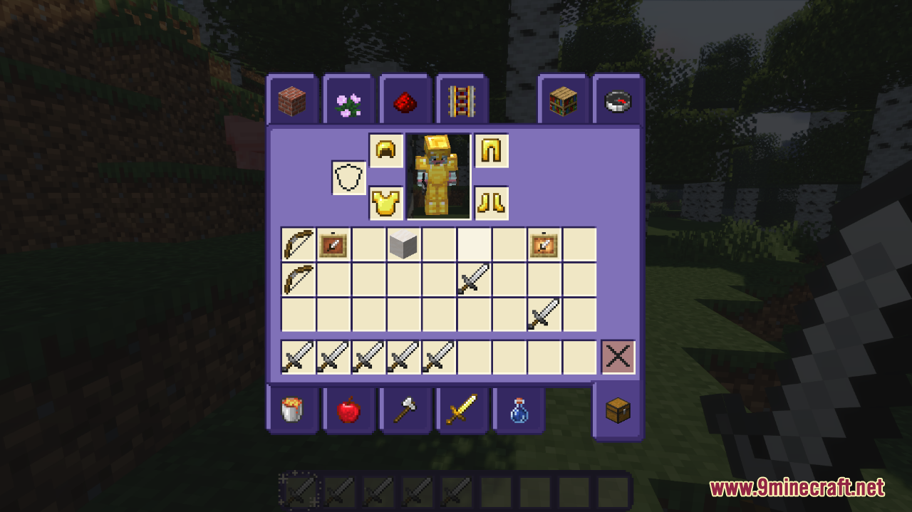 Starry GUI and Hotbar Resource Pack (1.19.2, 1.18.2) - Texture Pack