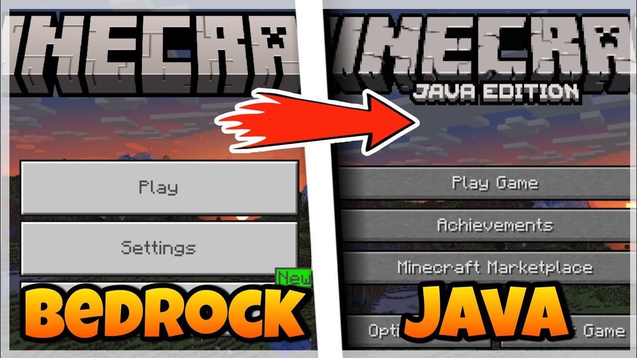Top 5 differences between Minecraft Java Edition and Pocket Edition
