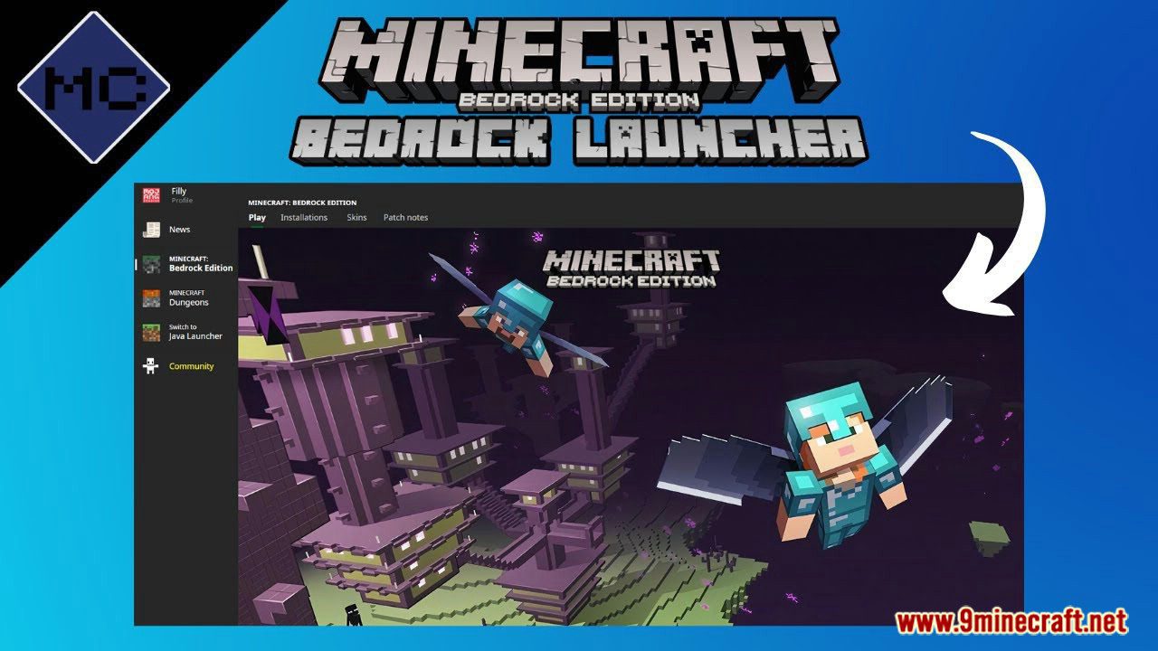 minecraft bedrock edition mcpe launcher