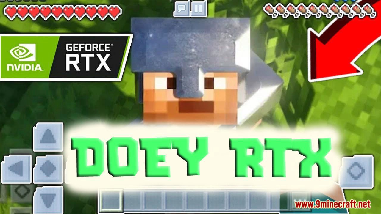 Doey RTX and DIG for Bedrock - Minecraft ray tracing pack