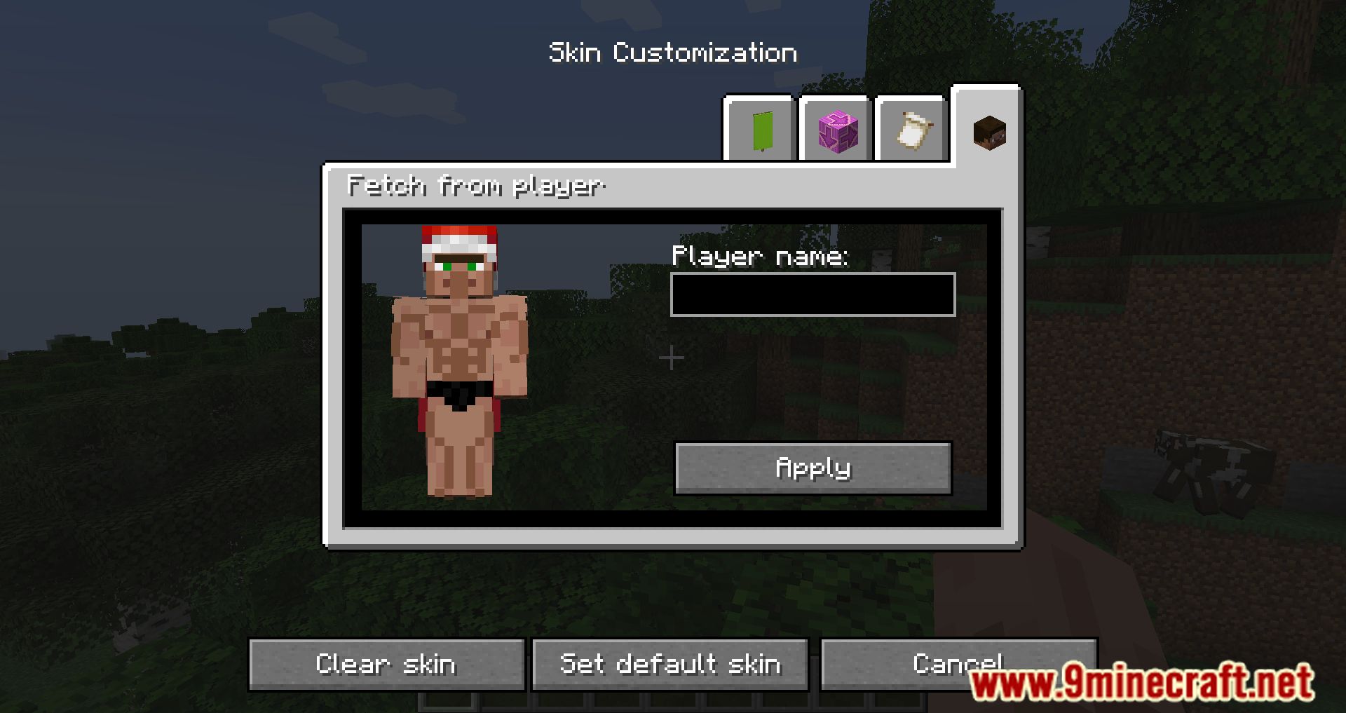 HTML5 Skin Editor Minecraft Mod