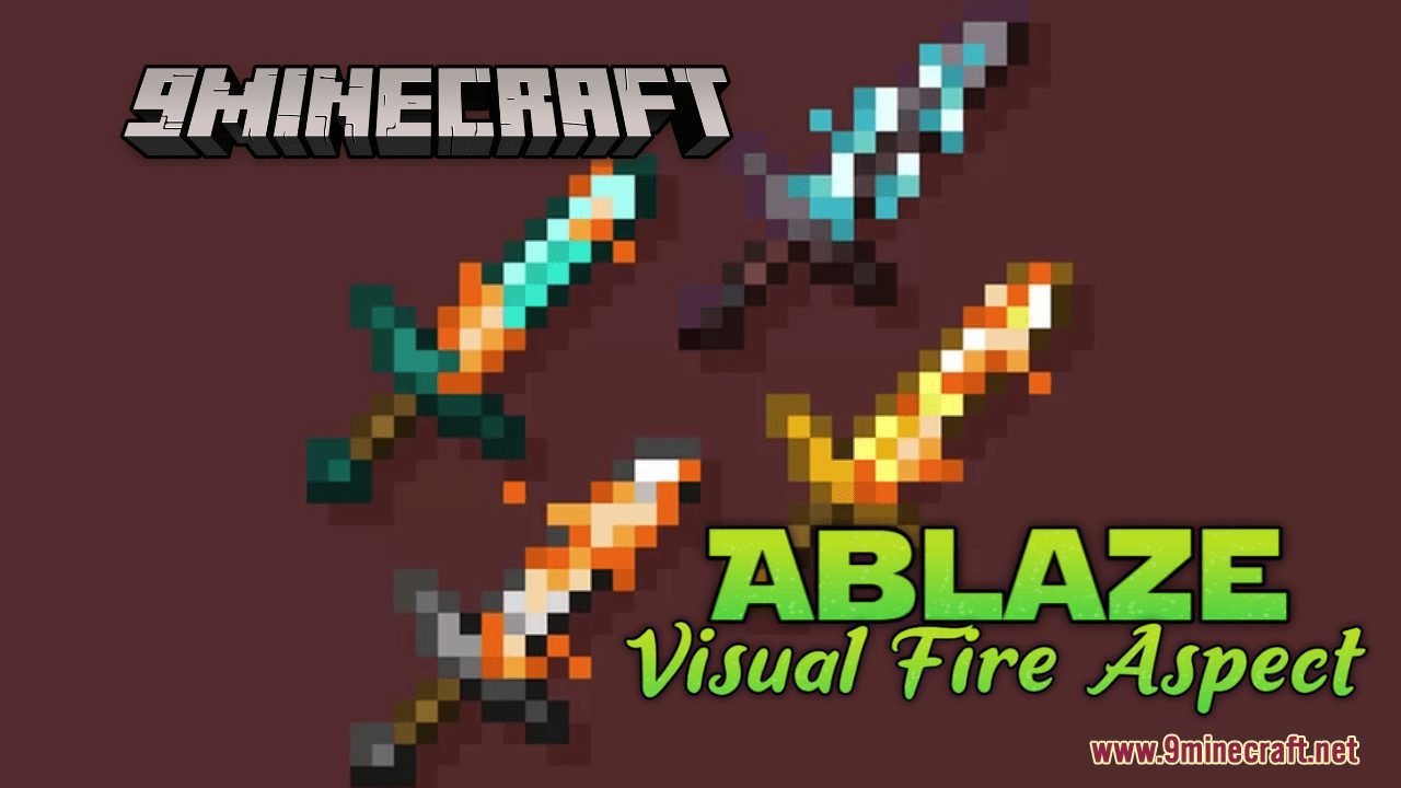 Ablaze - Visual Fire Aspect Resource Pack (1.20.4, 1.19.4) - Texture Pack 