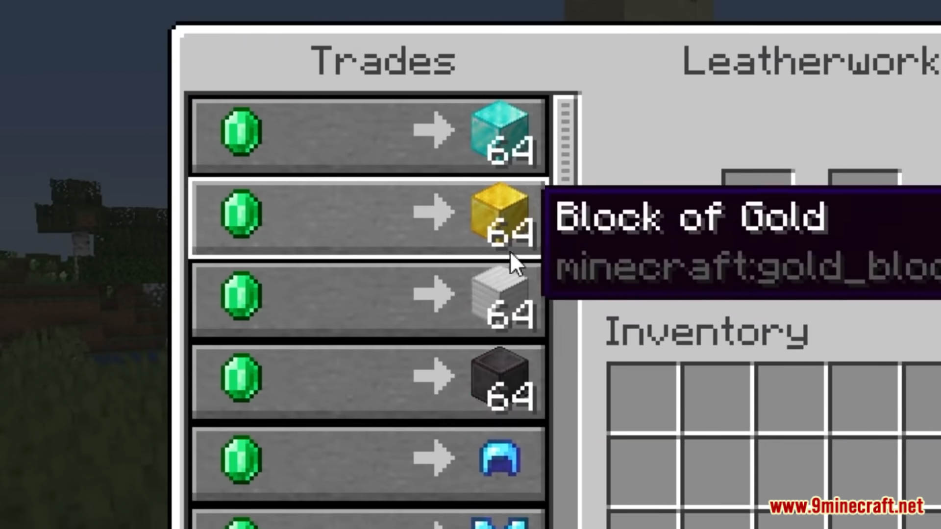 Leatherworker Minecraft: Trades & Features 