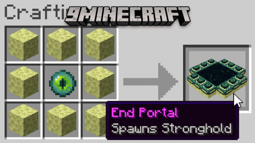 Craftable End Portal Frame Minecraft Data Pack
