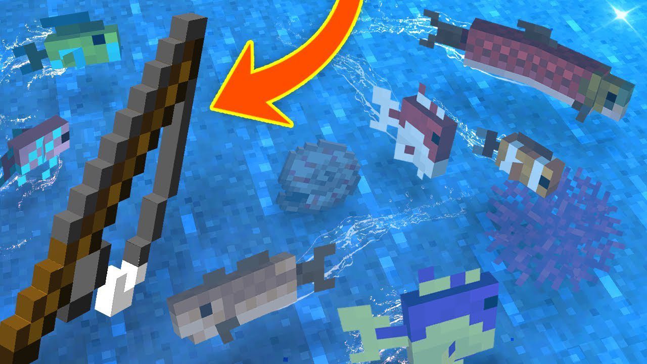 Minecraft  Mod Showcase: Fishing Nets! (Make fishing easier
