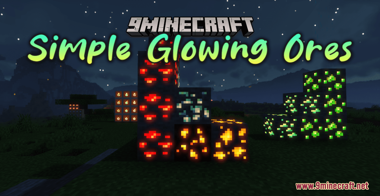 Simple Glowing Ores Resource Pack 1194 1182 Texture Pack