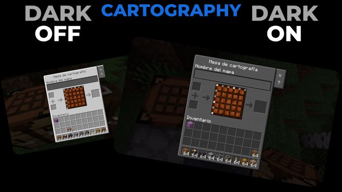 Dark Mode UI Texture Pack (1.19) - MCPE/Bedrock - 9Minecraft.Net